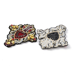 Aufnäher aus Polyesterstoff mit heiligem Herzen&nbsp;PATC-WH0010-16