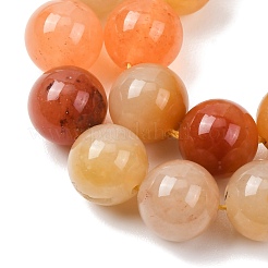 Natürliche goldene Seidenjadeperlenstränge&nbsp;G-T150-A06-12mm
