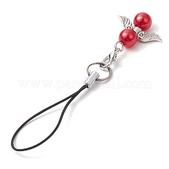 12 pendentif ange en alliage acrylique imitation perle&nbsp;HJEW-JM02557
