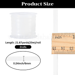 20м плоский эластичный шнур из термопластичного полиуретана (ТПУ)&nbsp;DIY-WH20053-50A