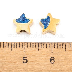 Placcatura ionica (ip) perle in acciaio inossidabile 304&nbsp;STAS-O007-06G