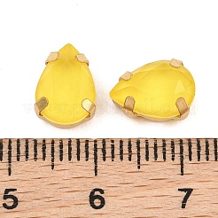 Tropfenförmiger Strass aus Glas zum Aufnähen&nbsp;RB-CBA1B2D-01G
