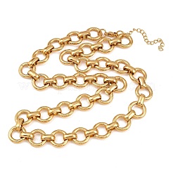 Ожерелья из цепочек с кольцами из нержавеющей стали 304 толщиной 13 мм&nbsp;NJEW-Z105-03G