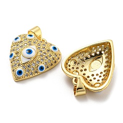 Подвески из латуни с фианитами и эмалью&nbsp;KK-Z027-07G