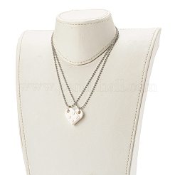 Collane con ciondolo in blocchi di resina&nbsp;NJEW-JN03533-03