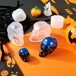 4 шт. 2 стиля украшения черепа силиконовые формы для самостоятельного изготовления&nbsp;DIY-TA0011-38