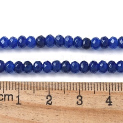 Teñido natural Malasia jade rondelle cuentas hebras&nbsp;X-G-E316-2x4mm-68