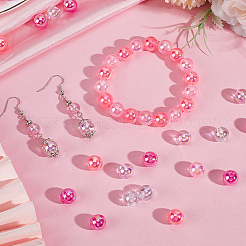 5 цвет прозрачных акриловых бусин&nbsp;MACR-PA0001-03C-02