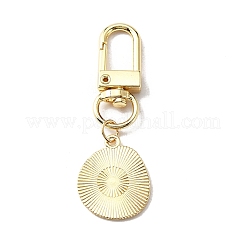 Decorazioni pendenti smaltate con volti sorridenti&nbsp;KEYC-WH0036-08LG-06