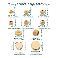 200 pz 10 perline in ottone stile&nbsp;KK-PJ0001-24
