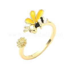 Латунь манжеты кольца&nbsp;RJEW-D341-02G