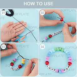 DIY-Sets zur Herstellung von Armbändern und Schmuck aus Kunstplastik- und Acrylperlen&nbsp;DIY-SP0002-80