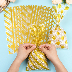 100 шт. 4-х видов прямоугольных пластиковых пакетиков для конфет&nbsp;ABAG-WH20013-19B