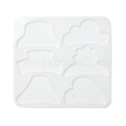 Заколки-когти для волос кабошон силиконовые Молды&nbsp;DIY-L065-05