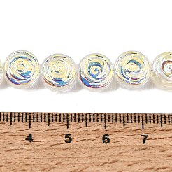 Pintura de horneado galvanizada cuentas de vidrio transparentes hebras&nbsp;GL-CBA2ED2-05F