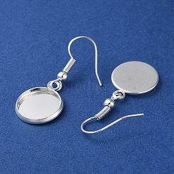 Ohrringhaken aus Eisen mit Gestellbeschichtung&nbsp;EJEW-D091-01B-S