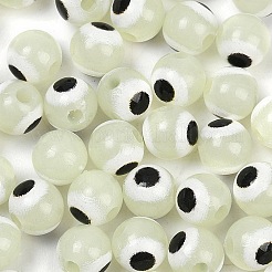 Светящиеся и печатные непрозрачные акриловые бусины&nbsp;LACR-G050-01A