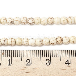 Синтетические бусины из магнезита G-R016-A01-4mm