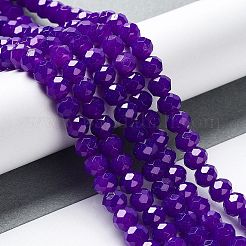 Запекание расписных стеклянных бусин с имитацией нефрита&nbsp;LS-DGLA-A034-J10mm-A27