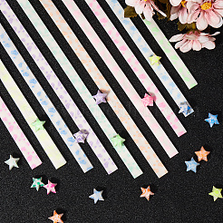 4 комплект светящейся счастливой звезды оригами из бумаги&nbsp;DIY-SC0027-36C