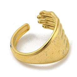 Открытое манжетное кольцо из нержавеющей стали 304&nbsp;RJEW-C067-17G