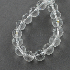 Fili di perline di vetro trasparente&nbsp;GLAA-R095-12mm-15
