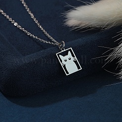 Прямоугольное ожерелье из нержавеющей стали 304&nbsp;FS-WGDBF09-02