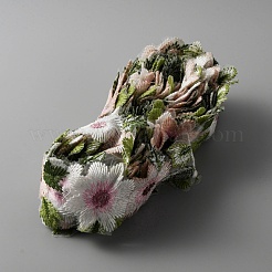 Утюжить/пришить кружевную отделку из полиэфирной сетки OCOR-WH0066-86