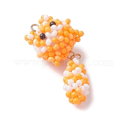 Подвески в виде кошек из стеклянных бусин&nbsp;PALLOY-MZ01020-02