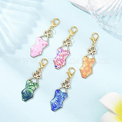 Украшения-подвески для бикини из эмалевого сплава&nbsp;HJEW-JM04370