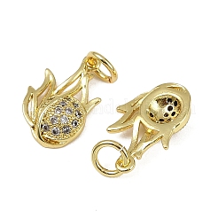 Латунные микро проложить кубического циркония подвески&nbsp;KK-I358-039G