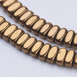 Chapelets de perles en hématite synthétique sans magnétiques&nbsp;G-J382-2x4x2mm-A07