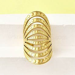 Verstellbare Manschettenringe aus 304 Edelstahl für Damen&nbsp;LS-RJEW-B123-01G-03