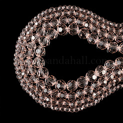 4 нить 4 вида прозрачных стеклянных бусин&nbsp;GLAA-TA0002-56C