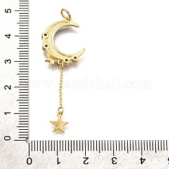 Ottone micro spianare pendenti zirconi&nbsp;KK-K401-29G-03