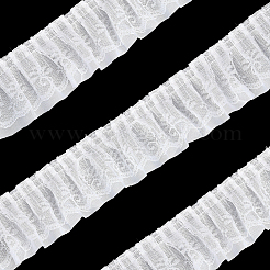 5 ярд двойной полиэстеровой кружевной отделки для украшения шитья&nbsp;OCOR-GF0005-06E