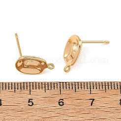 Componentes para pendientes de latón Shegrace&nbsp;XGRQ6M605-903G