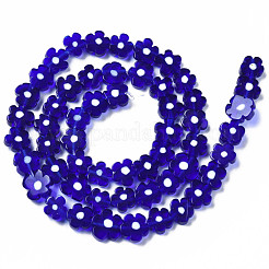 Ручной работы стеклянная бусина тысячецветник нитей&nbsp;LAMP-J035-8mm-36