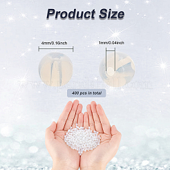 400 шт. круглые бусины из опалита&nbsp;GLAA-DC0001-11