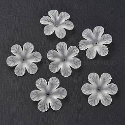 Матовое цветок четкие прозрачные акриловые бусины&nbsp;X-PAF154Y-11