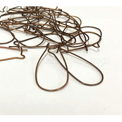 Красный медный латунный обруч серьги выводы почечные провода провода выводы&nbsp;X-EC221-R