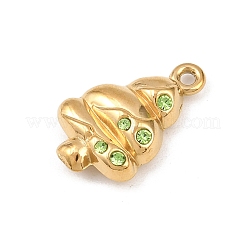 Подвески из нержавеющей стали 304 со стразами&nbsp;LS-STAS-B116-04G