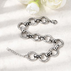 Bracelets à maillons en acier inoxydable 304 pour femmes&nbsp;BJEW-P388-02B-P