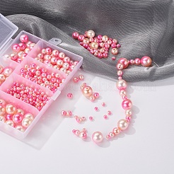 497шт 5 стиля радуги абс пластик имитация жемчуга&nbsp;OACR-YW0001-07D