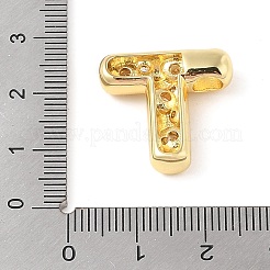 Messing Micro Pave klarer Zirkonia Anhänger&nbsp;KK-Z046-01G-T