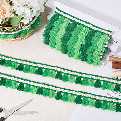 5 м полиэстеровой кружевной бахромы в этническом стиле&nbsp;SRIB-CY0001-03B