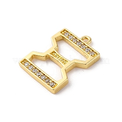 Подвеска из латуни с микропаве из кубического циркония&nbsp;KK-H449-76G-15