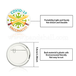 Брошь из белой жести&nbsp;JEWB-WH0012-003