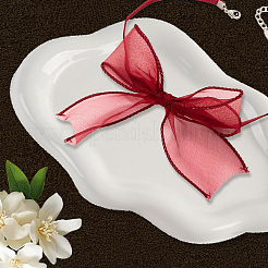 1 шт. колье-чокер из марлевой ткани с бантом для женщин&nbsp;NJEW-CP0001-06A