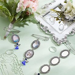 6 Stück Broschen aus Legierung mit Foto-Charme in 3 Stilen&nbsp;DIY-CA0004-26